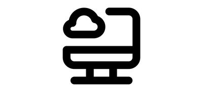 Image for Free Computer Monitor Cloud Connection Cricut SVG Design