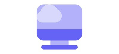 Image for Computer Monitor Cloud Connection Cricut SVG Design