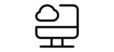 Image for Computer Monitor Cloud Connection Cricut SVG Design