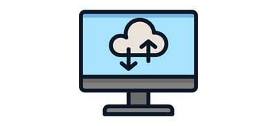 Image for Computer Cloud Backup Cricut SVG Design