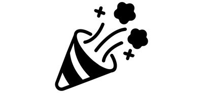 Image for Free Confetti Cone Popper Cricut SVG Design