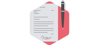 Image for Contract Document Agreement Cricut SVG Design