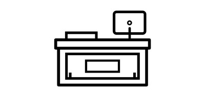 Image for Counter Desk Reception Table Cricut SVG Design