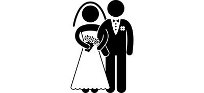 Image for Bride Bridegroom Couple Cricut SVG Design