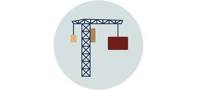 Image for Crane Container Load Cricut SVG Design