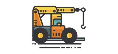 Image for Crane Truck Cricut SVG Design