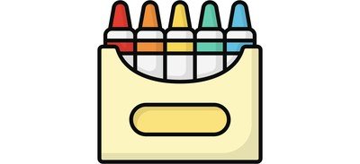 Image for Crayon Colors Art Cricut SVG Design