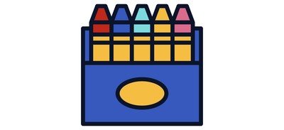 Image for Crayon Paint Draw Cricut SVG Design