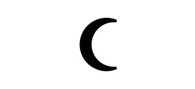 Image for Crescent Moon Waning Cricut SVG Design