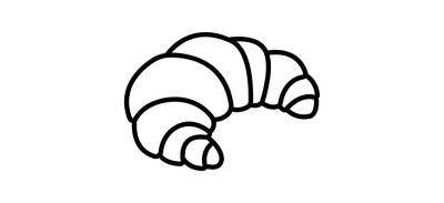 Image for Croissant  Cricut SVG Design