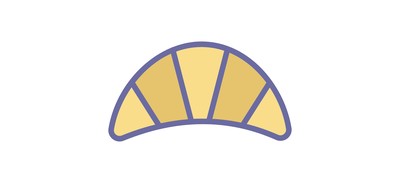 Image for Free Bakery Food Croissant Croissant Dough Cricut SVG Design