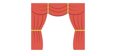 Image for Curtain Shower Stage Cricut SVG Design