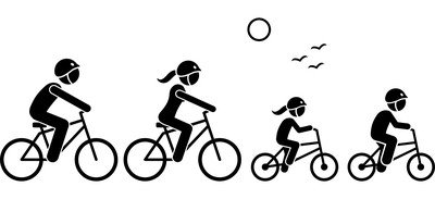 Image for Cycling Activity Bicycle Cricut SVG Design