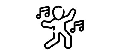 Image for Dancing People Hooray Cricut SVG Design