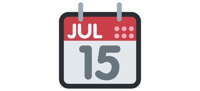 Image for Free Date Calender Jul Cricut SVG Design