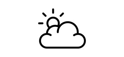 Image for Cloud Weather Sun Cricut SVG Design