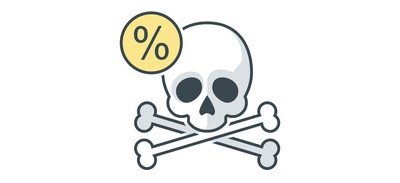 Image for Free Death Percent Rate Cricut SVG Design