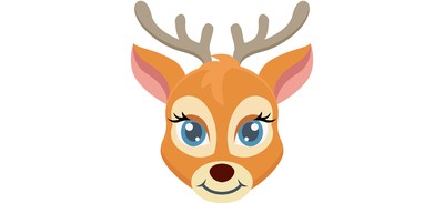 Image for Deer Reindeer Hooefd Cricut SVG Design