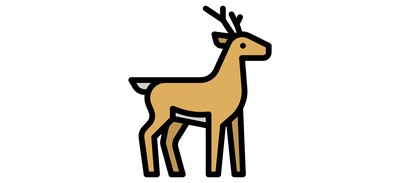 Image for Deer Zoo Animals Cricut SVG Design