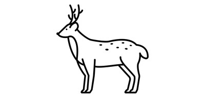 Image for Zoo Animal Deer Cricut SVG Design