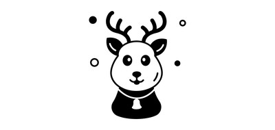 Image for Xmas Reindeer Deer Christmas Animal Cricut SVG Design