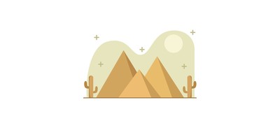 Image for Desert Giza Pyramid Cricut SVG Design