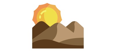 Image for Desert Dunes Sun Cricut SVG Design