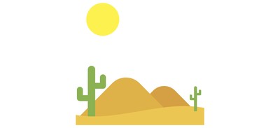 Image for Desert Landscape Hot Cricut SVG Design