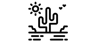 Image for Free Desert Fields Cactus Cricut SVG Design