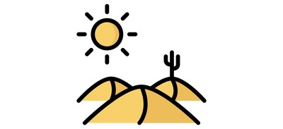 Image for Desert Sun Cactus Cricut SVG Design