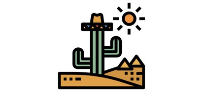 Image for Desert Cactus Sun Cricut SVG Design