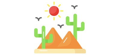 Image for Desert View Sun Cricut SVG Design