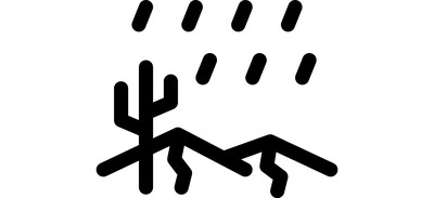 Image for Desert Rain Weather Cricut SVG Design