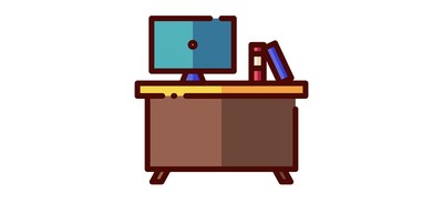 Image for Desk Study Desk Work Desk Cricut SVG Design