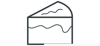 Image for Dessert Cake Piece Cricut SVG Design