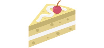 Image for Cake Piece Sweet Food Bakery Food Cricut SVG Design