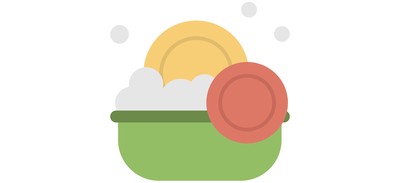 Image for Plates Washing Dishes Cricut SVG Design