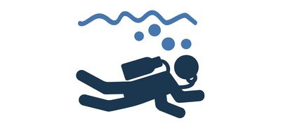 Image for Diver Diving Recreation Cricut SVG Design