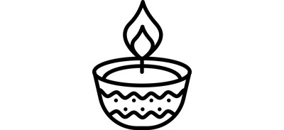 Image for Free Diwali Lamp  Cricut SVG Design