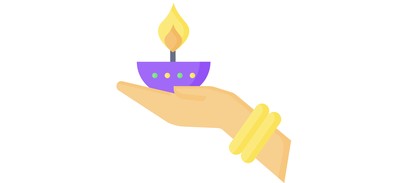 Image for Free A A Diwali Lamp In Hand Diwali Lamp Cricut SVG Design