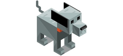 Image for Dog Animal Isometric Cricut SVG Design