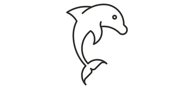 Image for Dolphin Fish Flipper Cricut SVG Design