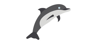 Image for Free Dolphin Fish Mammal Cricut SVG Design