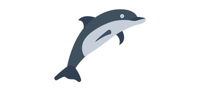 Image for Dolphin Mammal Animal Cricut SVG Design