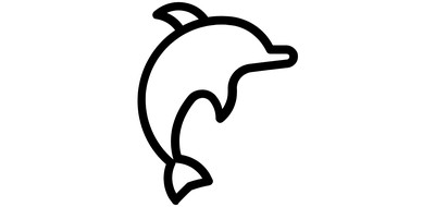 Image for Dolphin Playing Fish Cricut SVG Design