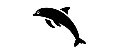 Image for Dolphin Mammal Sea Life Cricut SVG Design