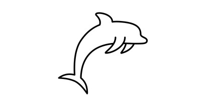 Image for Dolphin Animal Mammal Cricut SVG Design