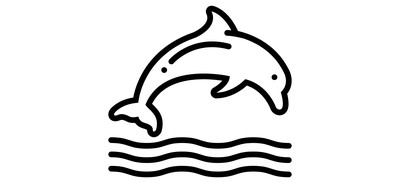 Image for Dolphin Jumping Sea Cricut SVG Design