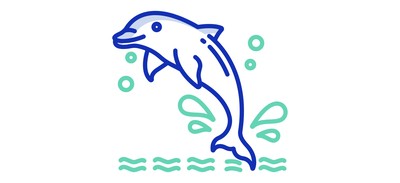 Image for Dolphin Sea Animal Animal Cricut SVG Design