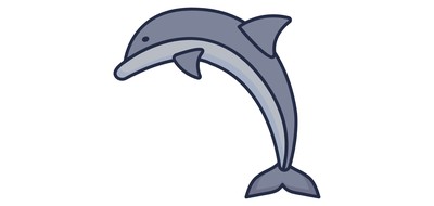 Image for Dolphin Sea Animal Cricut SVG Design